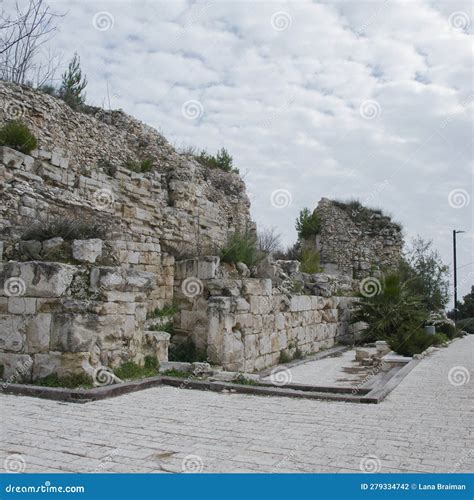 Crusader Fortress Parapet In The Old City Of Acre Akko Royalty-Free ...