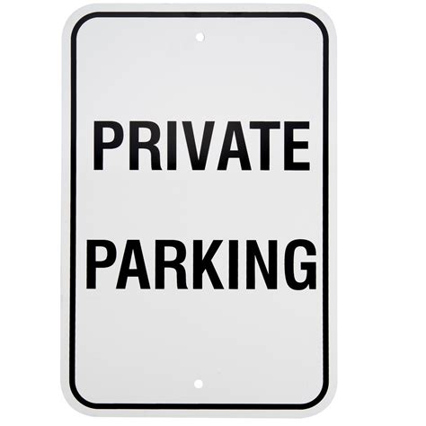 Private Parking Sign | Private Parking Aluminum Composite Sign - 12" x 18"