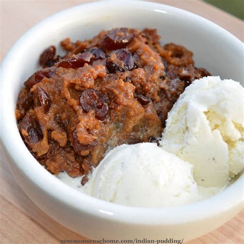 Indian Pudding Recipe with Cranberries and Maple Syrup