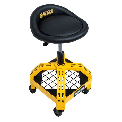 DEWALT 24 in. H x 16 in. W x 16 in. D Adjustable Shop Stool with ...