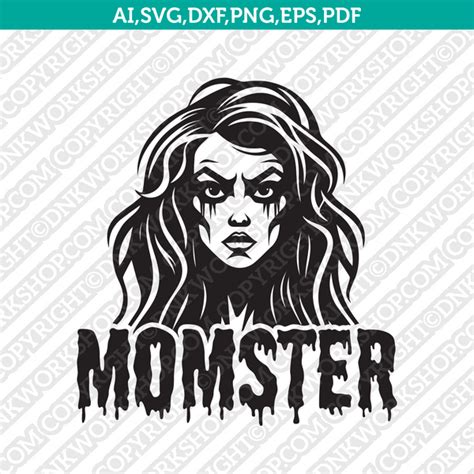 Momster SVG Cut File Cricut Clipart Dxf Eps Png Silhouette Cameo – DNKWorkshop