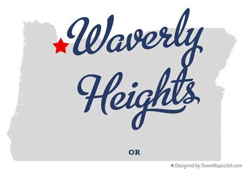 Map of Waverly Heights, OR, Oregon