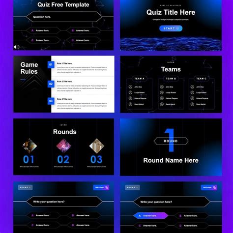 Animated Quiz Free Presentation Template For PPT And Google Slides