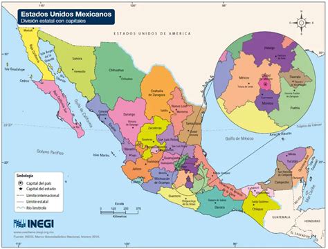 Mapas de México: división política, geológicos, ríos y capitales