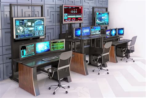 Monitor Walls that are Modular and Expandable from Winsted Control Room Consoles