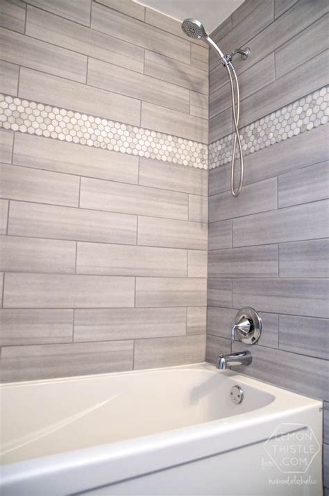 Love the tile choices. (San Marco Viva Linen). The marble hexagon accent tile (from Home Depot ...