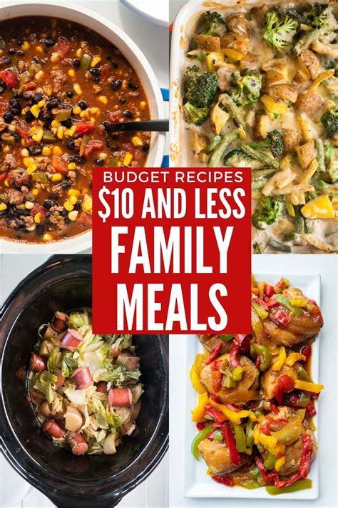 25 Cheap Meals for Large Families Under $10 - Brooklyn Farm Girl