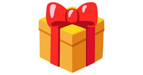 🎁 Wrapped Gift Emoji, Gift Emoji, Present Emoji