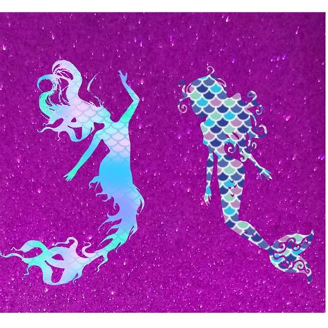 Mermaid Decals Mermaid Silhouette Decal Mermaid Car Decals - Etsy