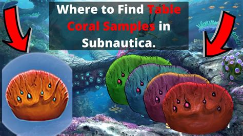 Where to find Table Coral Samples in Subnautica. - YouTube