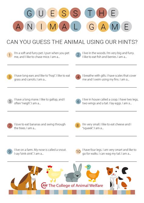 Animal Activities for Kids