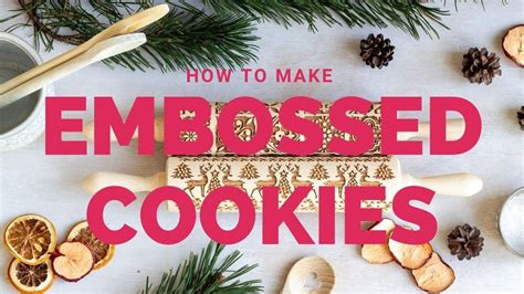 How to make cookies with an embossed rolling pin - YouTube