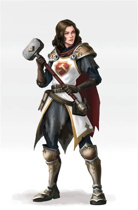 Cleric by ArtDeepMind on DeviantArt | Female human, Fantasy character design, Female knight