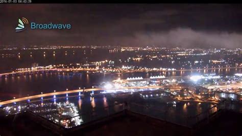 Port of Miami Tower Cam Cruise Ship and Cold Front Time-lapse - YouTube