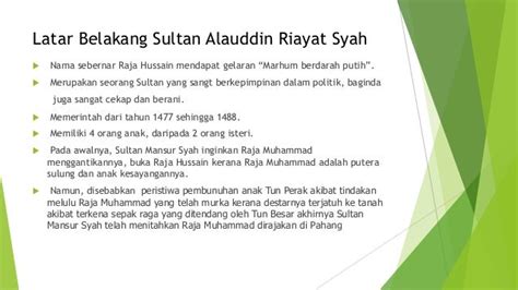 Sultan alauddin riayat syah