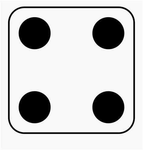 Dice Clipart Number - Dice 4 Clipart , Free Transparent Clipart - ClipartKey