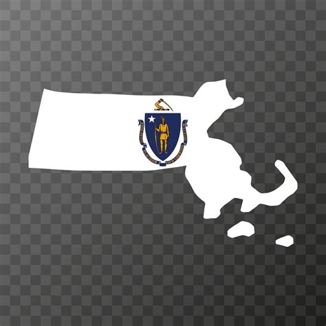 Massachusetts state flag. Vector illustration. 13430862 Vector Art at Vecteezy