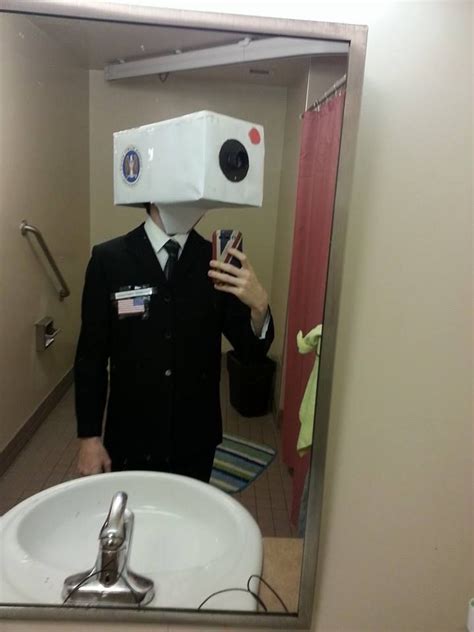 Security camera Halloween costume | Cardboard costume, Diy costumes men, Spooky halloween costumes