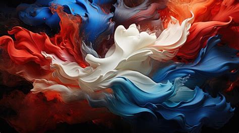 Premium AI Image | Abstract French Flag Art