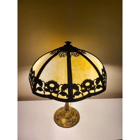 Antique Royal Co. Carmel Glass Desk Lamp | Chairish