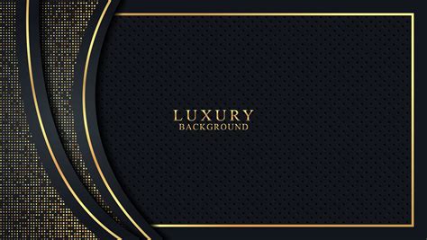 Luxury Black and Gold Background with Elegant Frame