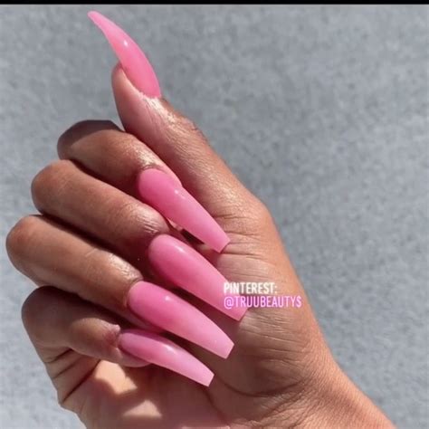 Pin by asya youngblood on the grabbers | Pink tip nails, Acrylic nails coffin pink, Pink acrylic ...