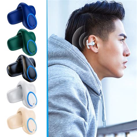 Linjieee X33 Clip On Open Ear Headphones Bone Conduction Bluetooth ...