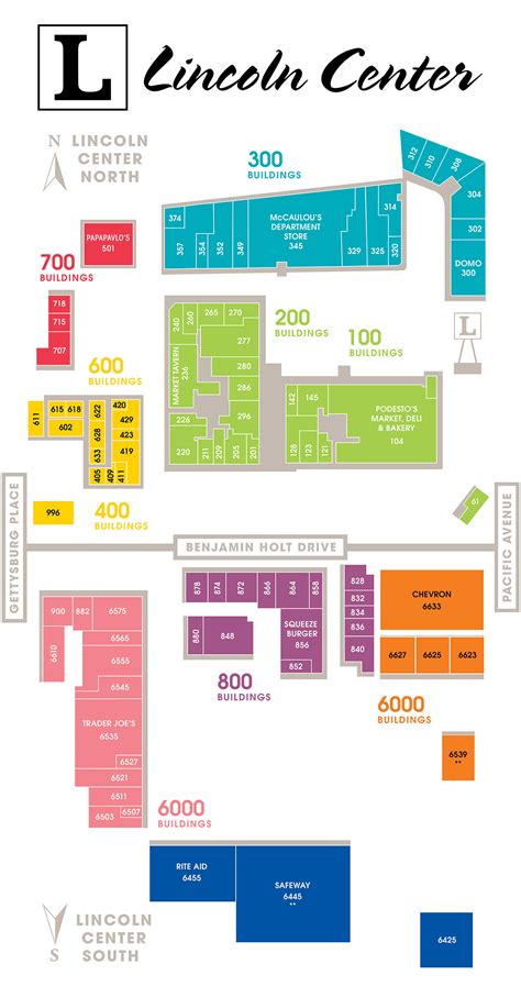 Center Map – Lincoln Center Shops