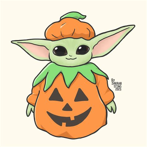 Grogu / Pumpkin by SarahaSting on DeviantArt