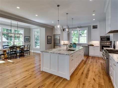 White Kitchen With Hardwood Floors – Flooring Blog