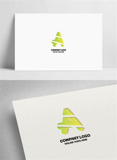 Gradient green letter a brand logo template image_picture free download 450009802_lovepik.com