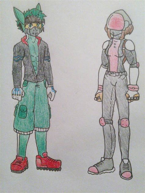 Vigilante Izuku and Uraraka by clockworks360 on DeviantArt