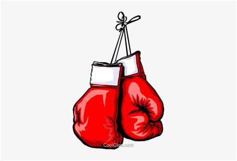 Boxing Gloves Royalty Free Vector Clip Art Illustration - Cartoon Boxing Gloves Hanging ...