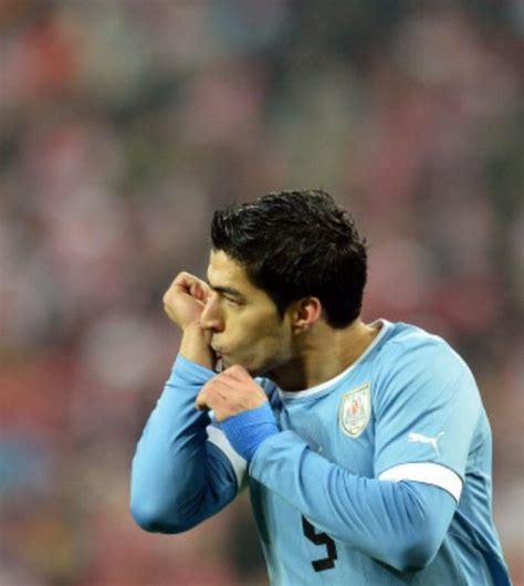 How They Celebrate Their Goals: Luis Suarez. Kissing his wrist. Delfina ...