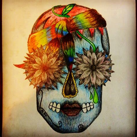 Imagination to Art : Hippie Skull