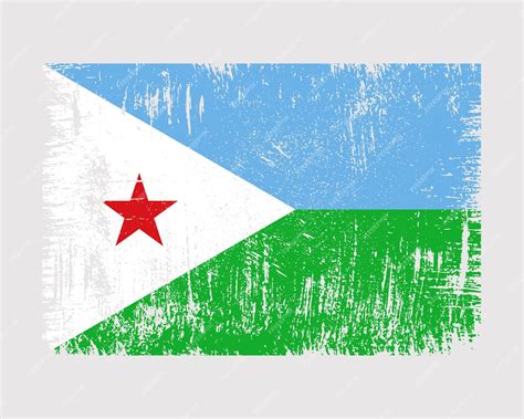 Premium Vector | Djibouti flag vector