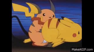 Pikachu vs Raichu on Make a GIF