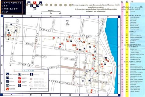 Downtown Devonport Mobility Map - Devonport Australia • mappery