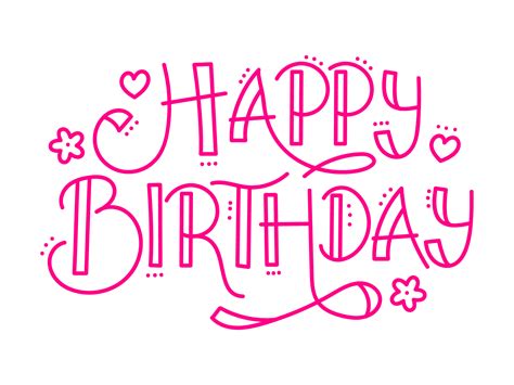 Happy Birthday lettering vector 542110 Vector Art at Vecteezy