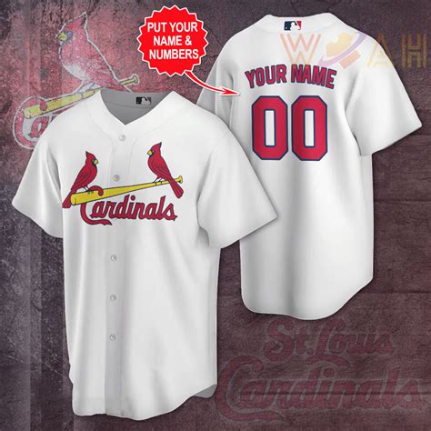 Custom St. Louis Cardinals Jersey - WoahTee