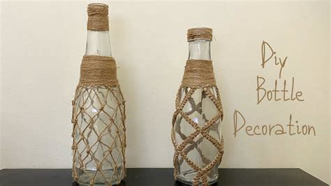 2 DIY Glass Bottle Decoration Ideas / Home Decor Ideas / Bottle Craft ...