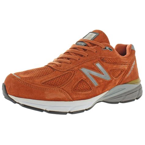 New Balance Mens 990 v4 Orange Running Shoes Sneakers 12 Medium (D ...