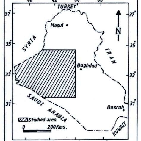 Tectonic Map of Western Desert of Iraq (Modified from Buday & Jassim ...