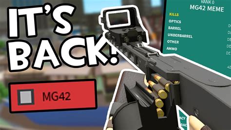 THE "NEW" MG42 IN PHANTOM FORCES.. - YouTube