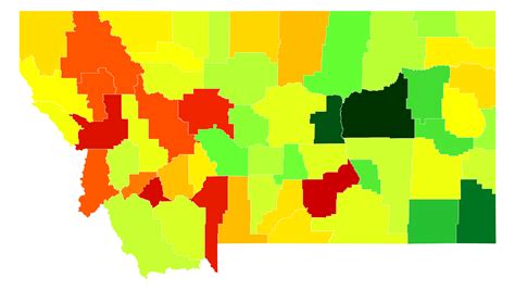 Montana Population Density Map - America Zip Code Map Outline