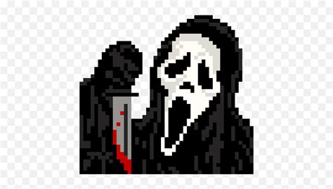 Ghostface 8 - Bit Pixel Art Maker Minecraft Pixel Art Grid Png,Ghost Face Png - free transparent ...