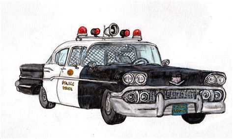 1950s Police Car Sticker - Etsy