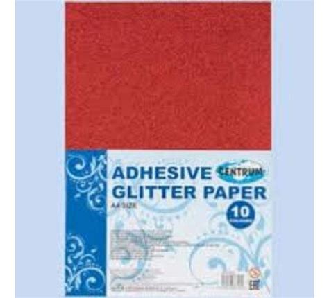 A4 Adhesive Glitter Paper 10 Sheets - Sparkle and Shine in Every Craft ...