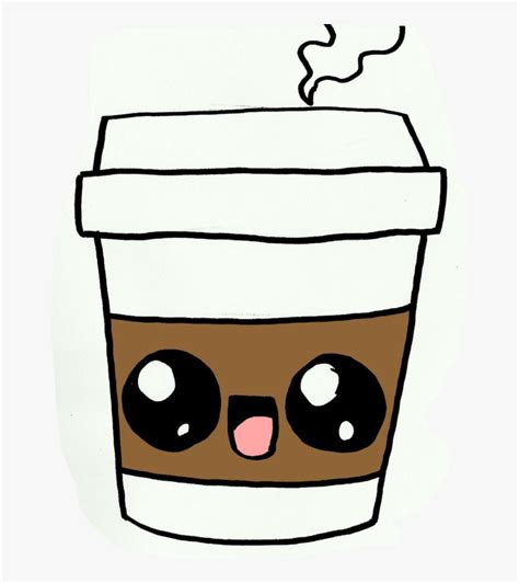 Hi My Name Is Super Cute Cup Of Coffee - Easy Drawings Of Starbucks, HD Png Download ...