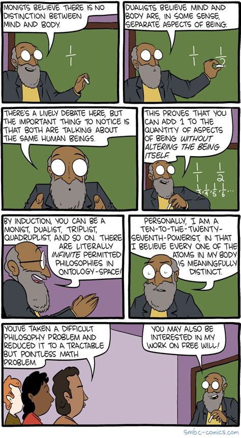 Saturday Morning Breakfast Cereal - Monism | Science comics, Smbc comics, Funny relatable memes